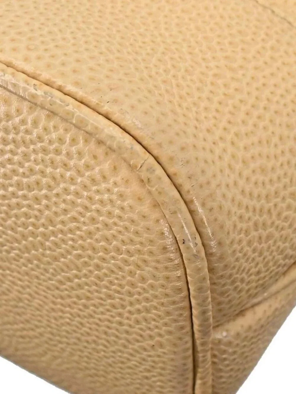 Chanel Beige Calfskin Shoulder Bag